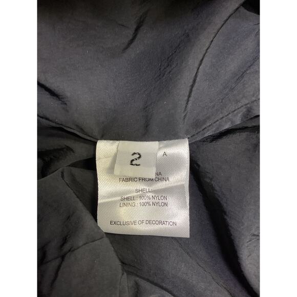 Area 'Ruffled' Black Nylon Mini Skirt Size 2 - Picture 5 of 5